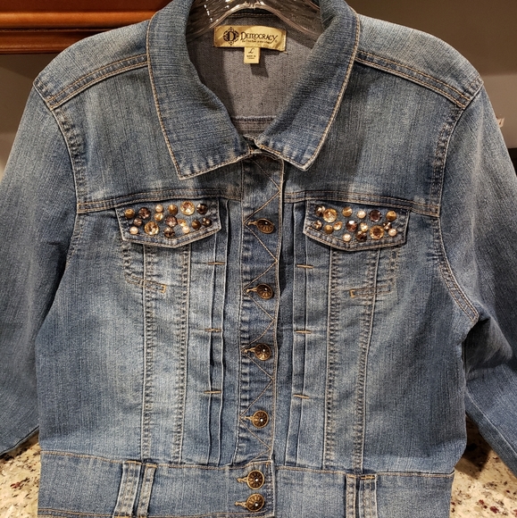 democracy jean jacket